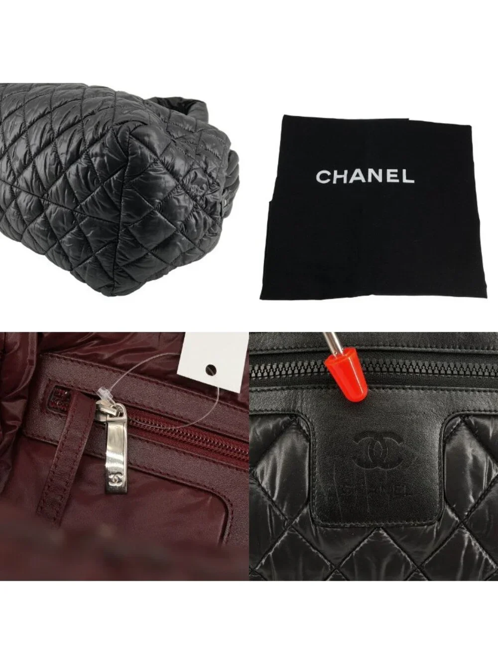Chanel Coco Cocoon Boston Bag Black